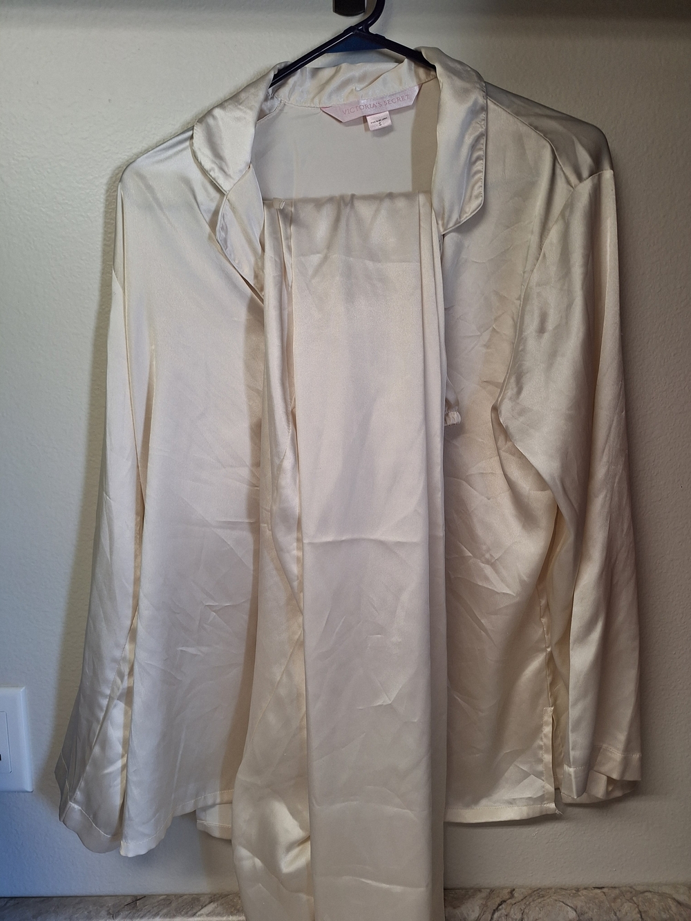 Victoria's Secret Cream Satin Pajamas